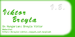 viktor breyla business card
